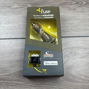Fuse Unisex Car Charger Mossy Oak Camo 30-Pin for iPhone 4/iPod Camouflage New